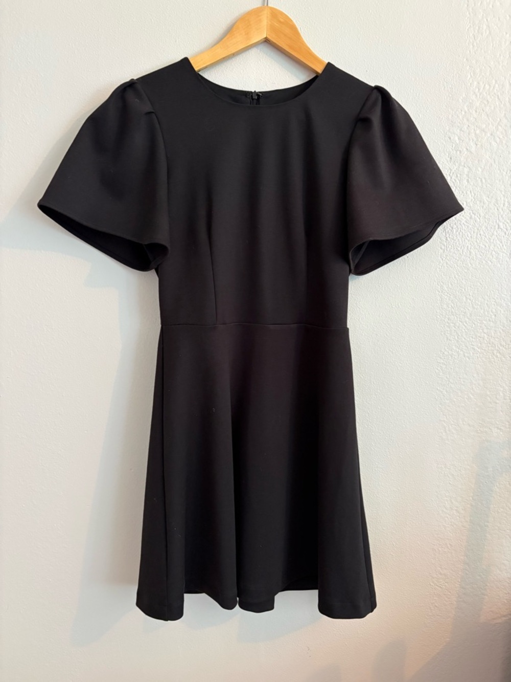 Lulu's Black Short Flutter Sleeve Mini Dress